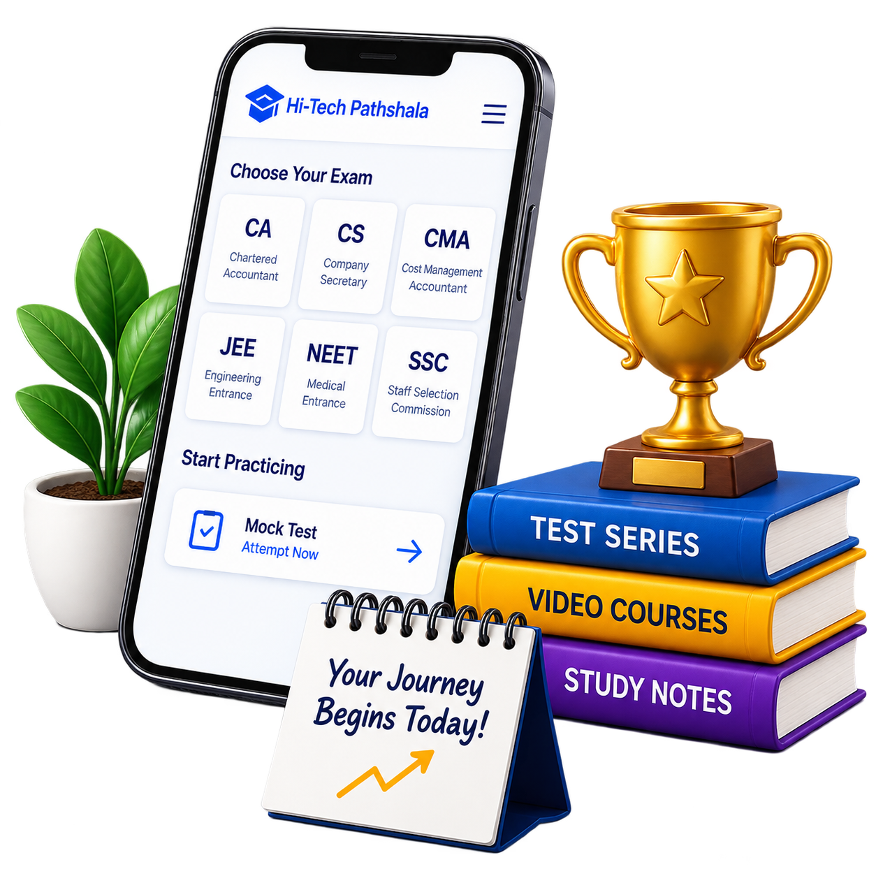 Hi-Tech Pathshala App Preview and Study Resources